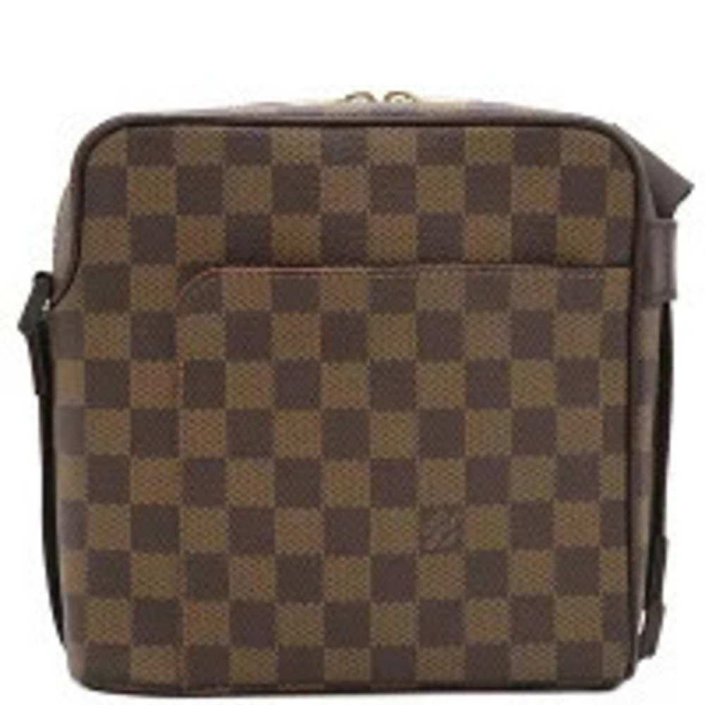 Louis Vuitton Olaf Shoulder Bag Damier Canvas Ebene Brown
